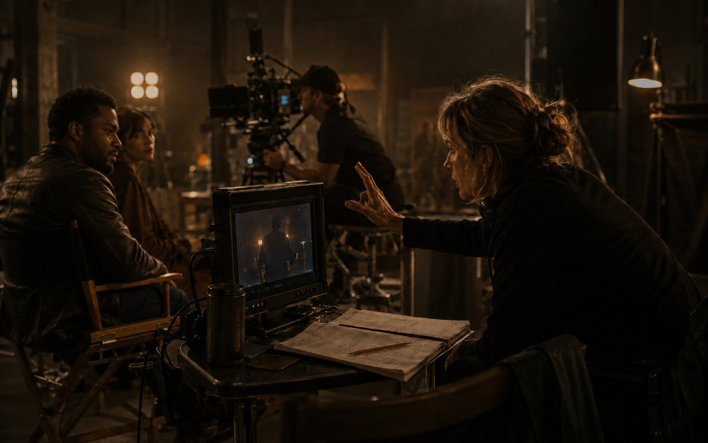 Human-led production team at work